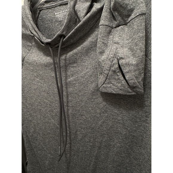 Athleta TALL Small Uptempo Hoodie Sweatshirt ST Green gray. Like New! - Picture 8 of 8